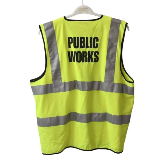 Occuluix Public Works Safety Vest 2XL LUX SSFULLG Type R Class 2 Yellow - Picture 2 of 4
